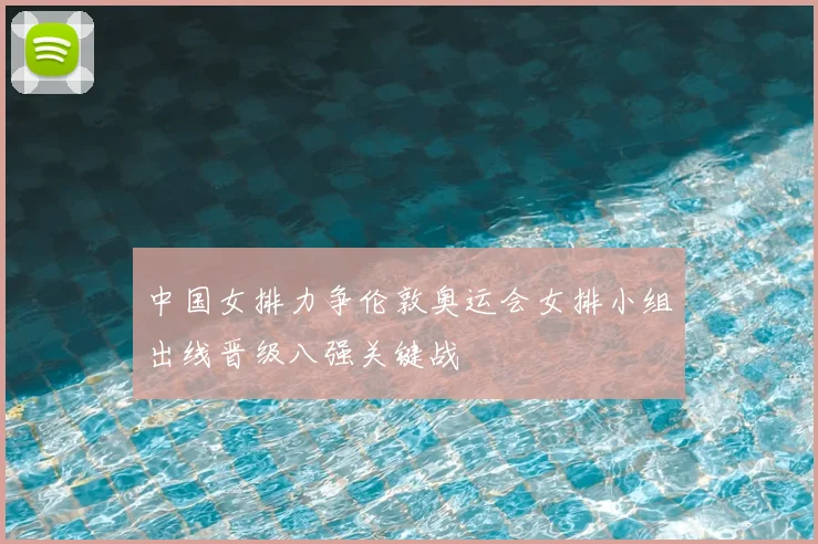 中国女排力争伦敦奥运会女排小组出线晋级八强关键战